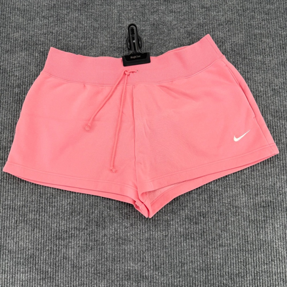 Nike Sportswear Phoenix Fleece High Waisted Shorts Pink XXL FD1409-611 Womens